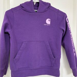 Kids Carhartt purple sweatshirt/hoodie size XS